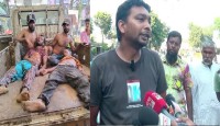 পুলিশ-বিএনপি সংঘর্ষ, গাড়ি ভাঙচুর