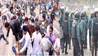 রাজধানীতে জামাত নেতাকর্মী ও পুলিশের সংঘর...