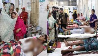 কোটা আন্দোলনে সংঘর্ষে আহতদের দেখতে ঢাকা...